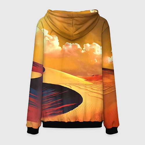 Мужская толстовка Dune - sands / 3D-Черный – фото 2