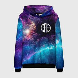 Толстовка-худи мужская Pantera space rock, цвет: 3D-черный