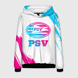 Толстовка-худи мужская PSV neon gradient style, цвет: 3D-черный