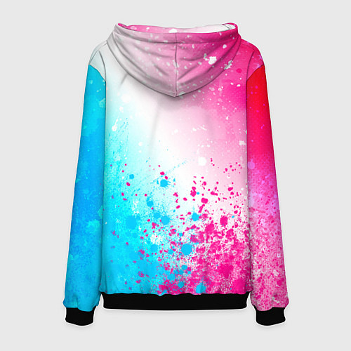 Мужская толстовка Bayern neon gradient style посередине / 3D-Черный – фото 2