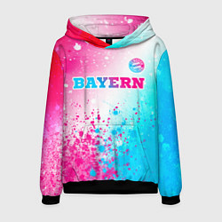 Мужская толстовка Bayern neon gradient style посередине