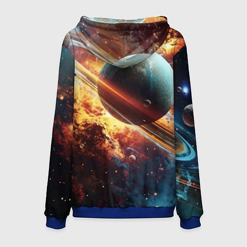 Мужская толстовка Большая планета / 3D-Синий – фото 2