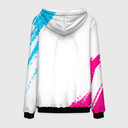 Мужская толстовка West Ham neon gradient style / 3D-Черный – фото 2