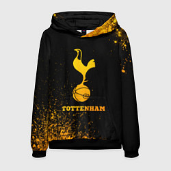 Толстовка-худи мужская Tottenham - gold gradient, цвет: 3D-черный