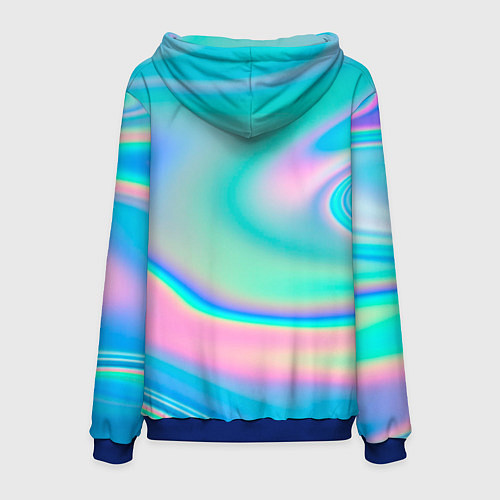 Мужская толстовка Неоновый бензин / 3D-Синий – фото 2