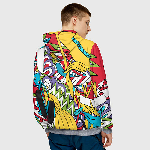 Мужская толстовка Летние мотивы / 3D-Меланж – фото 4