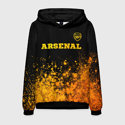 Мужская толстовка Arsenal - gold gradient посередине