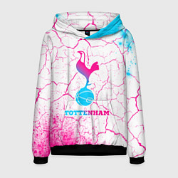 Толстовка-худи мужская Tottenham neon gradient style, цвет: 3D-черный
