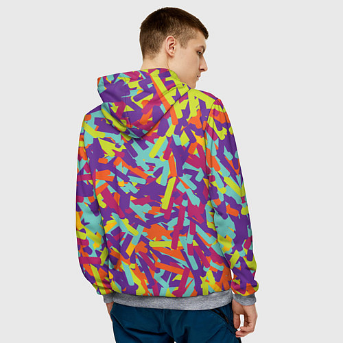 Мужская толстовка Конфитти / 3D-Меланж – фото 4