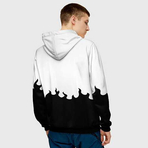 Мужская толстовка Linkin park rock fire / 3D-Черный – фото 4