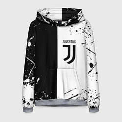 Толстовка-худи мужская Juventus краски текстура спорт, цвет: 3D-меланж