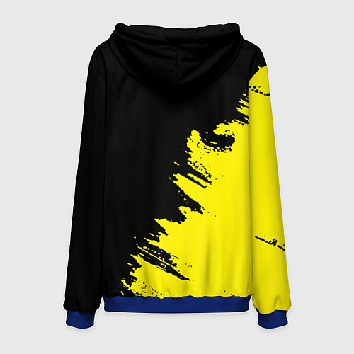 Мужская толстовка AEK sport color yellow / 3D-Синий – фото 2