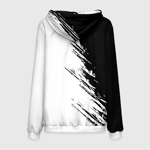 Мужская толстовка Ассасинс Крид - белый и черный цвет / 3D-Белый – фото 2