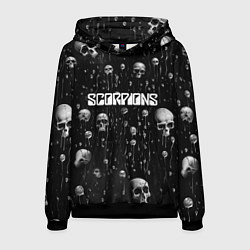 Толстовка-худи мужская Scorpions rock group, цвет: 3D-черный