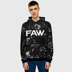Толстовка-худи мужская FAW black ice, цвет: 3D-черный — фото 2