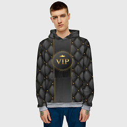 Толстовка-худи мужская VIP person, цвет: 3D-меланж — фото 2