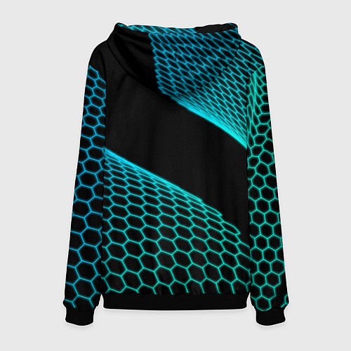Мужская толстовка Genesis electro hexagon / 3D-Черный – фото 2