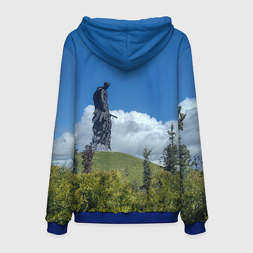 Мужская толстовка Ржев Мемориал Советскому Солдату / 3D-Синий – фото 2