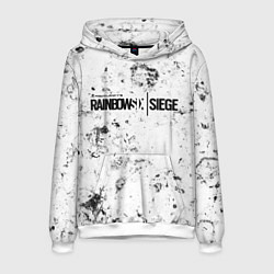 Толстовка-худи мужская Rainbow Six dirty ice, цвет: 3D-белый