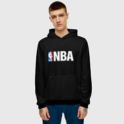 Толстовка-худи мужская NBA logo sport, цвет: 3D-черный — фото 2