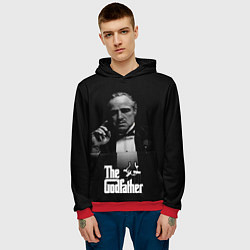 Толстовка-худи мужская Don Vito Corleone, цвет: 3D-красный — фото 2