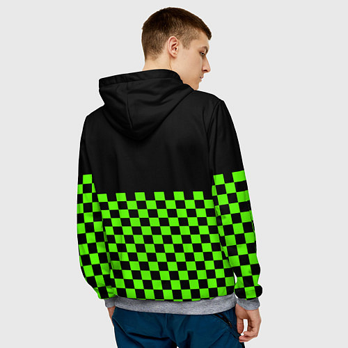 Мужская толстовка Minecraft клетка / 3D-Меланж – фото 4
