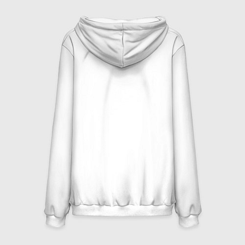 Мужская толстовка Прикольный котёнок с бейсбольной битой и в балакла / 3D-Белый – фото 2