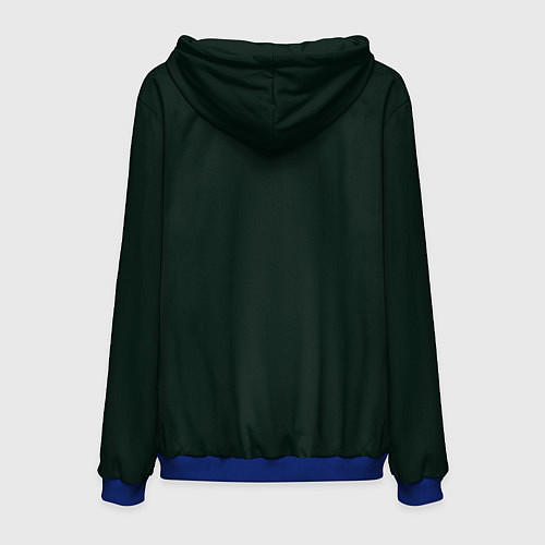 Мужская толстовка Neon Bart Simpson - cyberpunk fantasy / 3D-Синий – фото 2