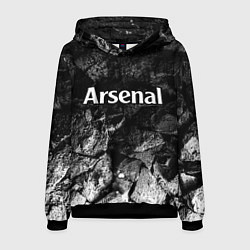 Толстовка-худи мужская Arsenal black graphite, цвет: 3D-черный