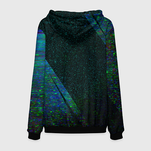 Мужская толстовка Sevilla glitch blue / 3D-Черный – фото 2
