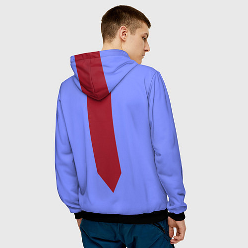 Мужская толстовка Красная стрелка / 3D-Черный – фото 4