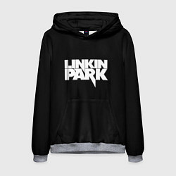 Толстовка-худи мужская Lnkin park logo white, цвет: 3D-меланж