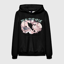 Толстовка-худи мужская Шепот сердца: Studio Ghibli, цвет: 3D-черный