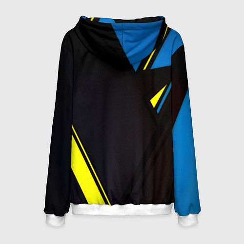 Мужская толстовка Имперская Россия спорт геомтерия / 3D-Белый – фото 2
