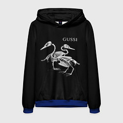 Толстовка-худи мужская Gussi - two skeletons of a goose, цвет: 3D-синий