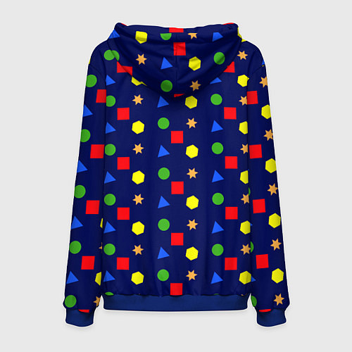 Мужская толстовка Разные фигурки / 3D-Синий – фото 2