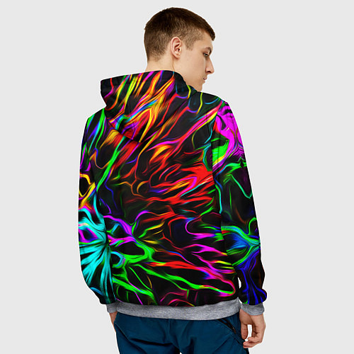 Мужская толстовка Doom optical colors / 3D-Меланж – фото 4