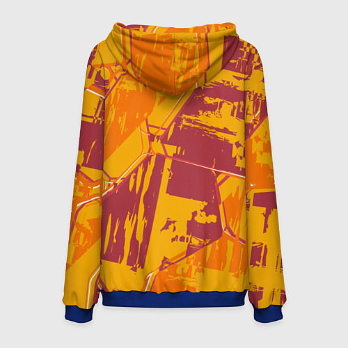 Мужская толстовка Яркий абстрактный паттерн для спорта / 3D-Синий – фото 2