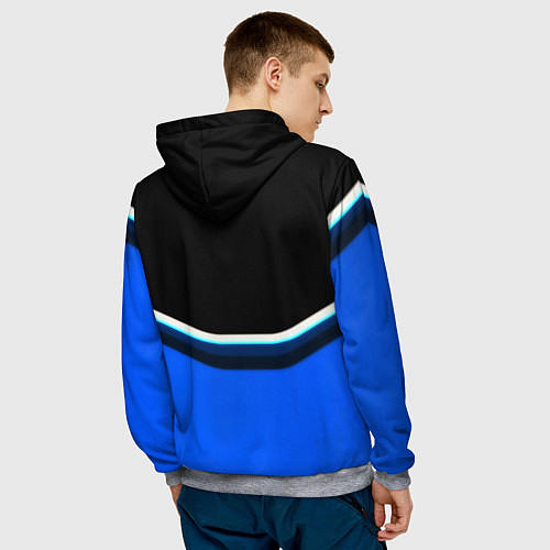 Мужская толстовка Assassins Creed logo abstergo / 3D-Меланж – фото 4