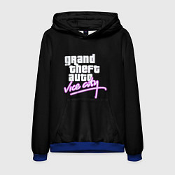 Толстовка-худи мужская GTA vice city logo, цвет: 3D-синий