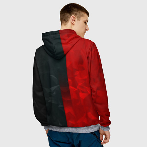 Мужская толстовка СССР геометрия спорт символика / 3D-Меланж – фото 4