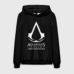 Толстовка-худи мужская Assassins Creed brotherhood, цвет: 3D-черный