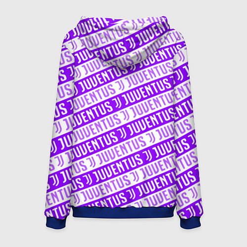 Мужская толстовка Juventus pattern / 3D-Синий – фото 2