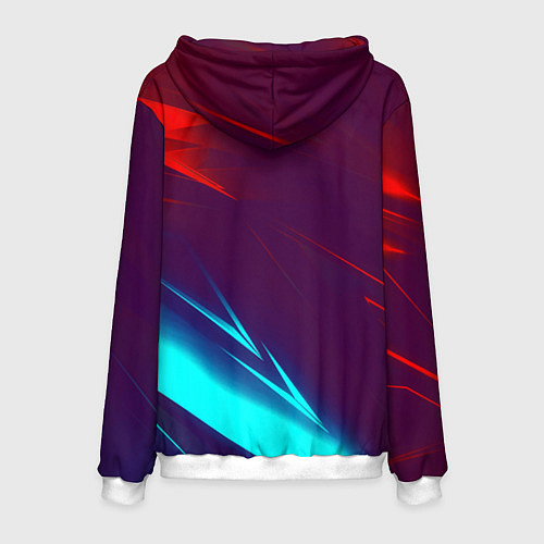 Мужская толстовка Samurai geometry stripes neon / 3D-Белый – фото 2