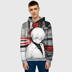 Толстовка-худи мужская Беловолосый гуль, цвет: 3D-меланж — фото 2