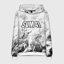 Толстовка-худи мужская Sum41 white graphite, цвет: 3D-белый