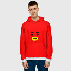 Толстовка-худи мужская BT21 Tata, цвет: 3D-белый — фото 2