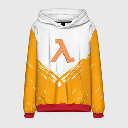 Толстовка-худи мужская Half life текстура, цвет: 3D-красный