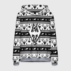Мужская толстовка The Elder Scrolls winter deer pattern