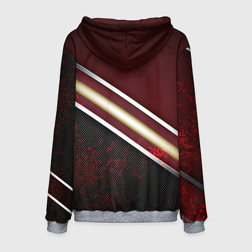 Мужская толстовка Сталь Россия текстура / 3D-Меланж – фото 2